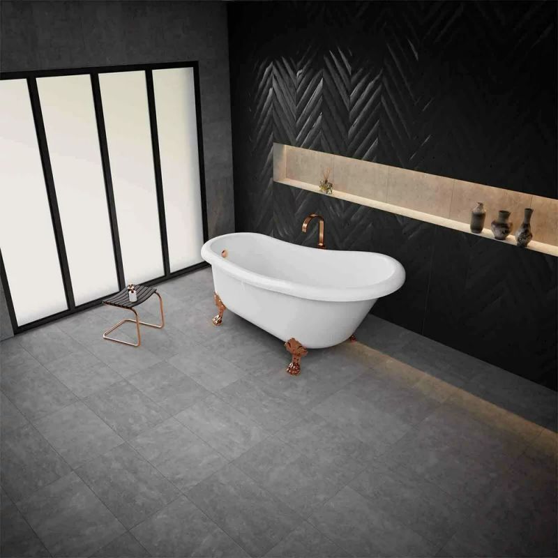 CADA FREESTANDING RETRO 1690X820X497, FARA PREAPLIN, VENTIL CLICK-CLACK CROM, PICIOARE ALBE